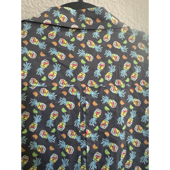 Henri Costa Costal Button Shirt Mens Large Piña Olè Hawaiian Pineapple NWT #6069 - Picture 11 of 16